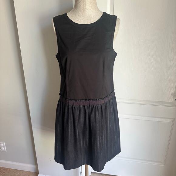 Theory Dresses & Skirts - Theory Black Drop Waist Sleeveless Dress Sz12